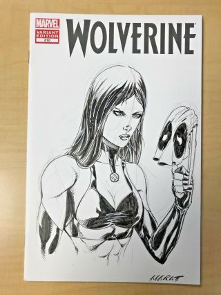 Wolverine 310 X - 23 Art Sketch Cover By Marat Mychaels 1 Of A Kind 1/1