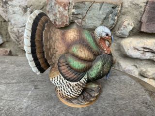 Vintage Ceramic Wild Turkey Gobbler By Andrea 6349 Sadek