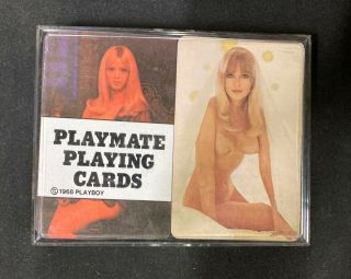 Vint Playboy Playmate Nude 1968 Playing Cards Vtg Majken Haugedal Connie Kreski