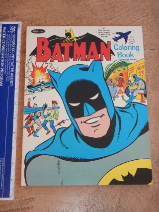 Rare Vintage 1966 Batman Coloring Book 128 Page