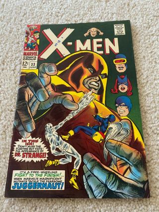 X - Men 33 Vf 8.  0 Cyclops Angel Beast Iceman Jean Gray