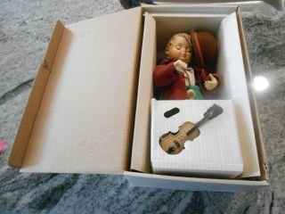 Goebel M.  I.  Hummel Porcelain Doll " Little Fiddler " W/accessories