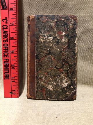 Antique 1830 " The Letters Of Junius Vol 1 Stat Nominis Umbra " Leather Spine