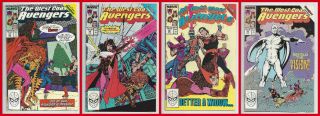 West Coast Avengers 42 43 44 45 Vision Quest Set Wandavision Marvel 1989 Vf/nm