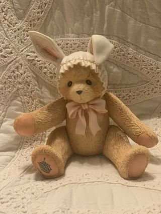 Cherished Teddies " Some Bunny Loves You " Jointed Musical Bear 625302 - 1993
