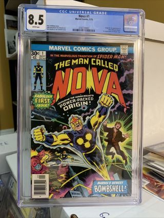 Nova 1 Cgc 8.  5 Marvel 1976 Origin & 1st Appearance Nova