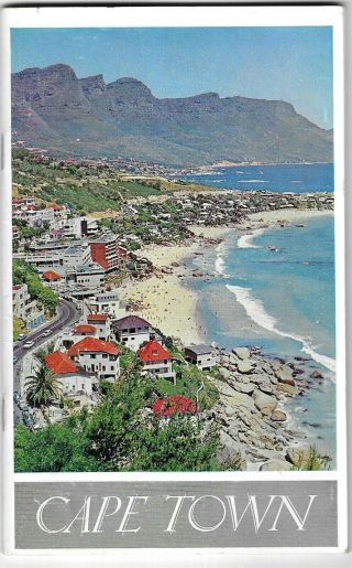Vintage Cape Town South Africa Guide Book Travel Tourist Maps 1957