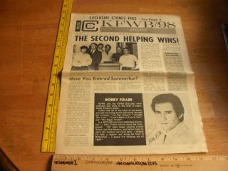 1966 Rolling Stones Kfwb/98 Los Angeles Paper Bobby Hebb Barry Mann