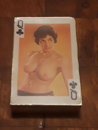 Rare Vtg 1977 Playing Cards Nude Pin Up Girls Gaiety No.  202 54 Models