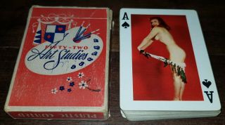 Pinup Fifty - Two Art Studies Bridge French Playing Cards Deck Vintage Sexy Girls