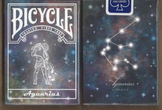 Bicycle Playing Cards Constellation Aquarius Zodiac Sign - Rare Limited Custom