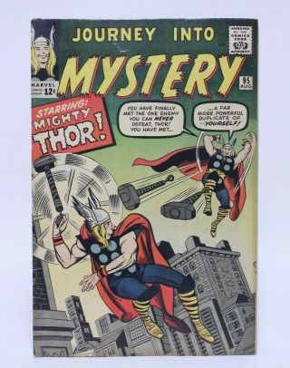 Vintage Marvel Comics Journey Into Mystery Comic Book Issue 95 Thor Vs.  Thor