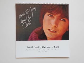 David Cassidy 12 X 12 2021 Calendar - 50 Proceeds To Benefit T.  R.  F.  Charity