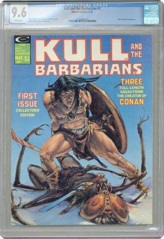Kull And The Barbarians 1 Cgc 9.  6 1975 2035438014