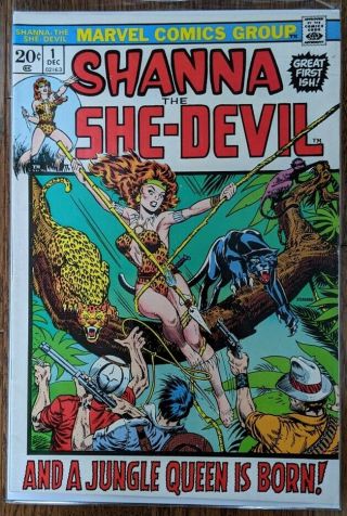 Shanna The She - Devil 1 1st Appearance & Steranko Cover 1972 Vf,  /nm