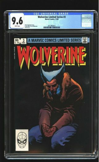 Wolverine Limited Series 3 Cgc 9.  6 Nm,  Frank Miller Cover Marvel 1982
