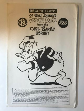 Carl Barks Covers Of Donald Duck From Carl Barks Library 1,  2 1986