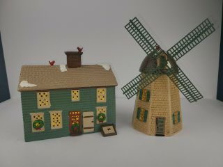 Department 56 Snow Village Series Home Sweet Home House And Windmill 51268