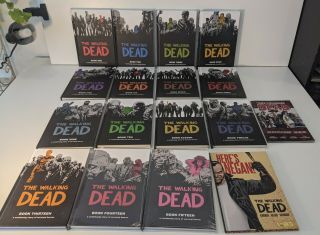 The Walking Dead,  Nearly Complete Series Hardcover Books 1 - 15,  Here 