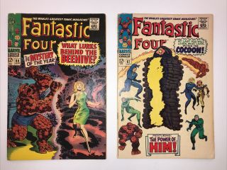 Fantastic Four 66 & 67,  1967 Marvel Comics First Appearance Of Warlock,  Him