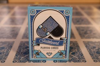 Skateboard Playing Cards By Riffle Shuffle/kevin Yu 1st Edition W/uncut Sheet