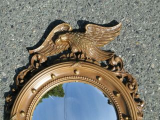Syroco Federal Style Eagle America Round Convex Mirror 4007 21 