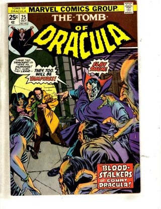 Tomb Of Dracula 25 Vf/nm Marvel Comic Book Horror Fear Vampire Monster Tw64
