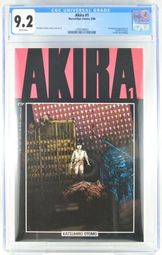 Akira 1 Cgc 9.  2 1st Full Color Printing 1988