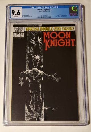 Moon Knight 25 Cgc 9.  6 1st App & Origin Of Black Spectre (carson Knowles) Disney