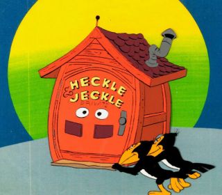 The Adventures Of Mighty Mouse Heckle And Jeckle Production Cel Setup