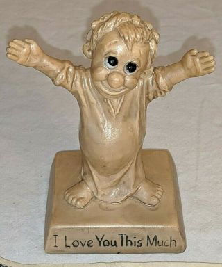 Vintage Russ Berries Figure Statue I Love You This Much 5 1/4 "