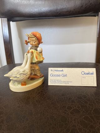 Goebel Hummel Figurine 47 3/0 " Goose Girl " Tmk - 6,  W 4 "