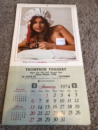9 Vintage Playboy Playmate Wall Calendars Pin - Up - 1974 To 1985 - Spiral Bound