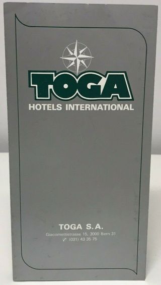 Vintage Toga Hotels International Brochure Switzerland Germany Spain Images