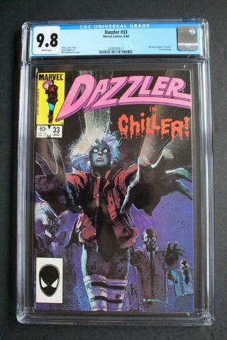 Dazzler 33 Michael Jackson Thriller 1984 Classic Sienkiewicz - C Hulu Tv Cgc 9.  8