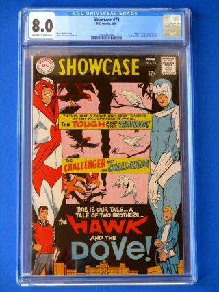 Showcase 75 - Cgc 8.  0 - (dc 1968) - Origin & 1st Appearance Of Hawk & Dove