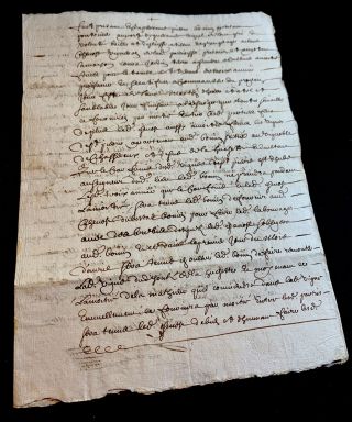 Antique Manuscript 1655