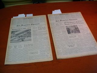 Jan 1 - 2 1971 San Francisco Chronicle Newspapers Beatles Rose Bowl Vietnam Sf