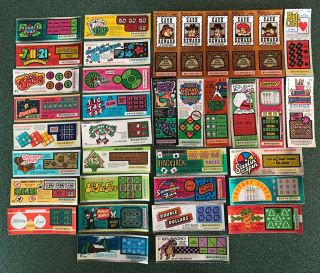 Pennsylvania Early Issue Instant Sv Lottery Tickets,  Issued 1988 - 1992,  36 Diff