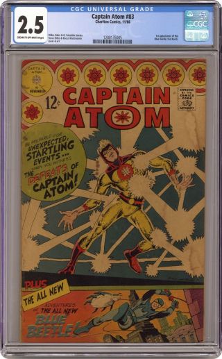 Captain Atom 83 Cgc 2.  5 1966 1280135005 1st App.  Ted Kord Second Blue Beetle