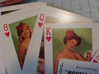 VINTAGE 1950s RISQUE PLAYING CARDS MODELS OF ALL NATIONS WOMEN 2