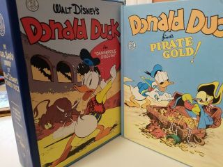 THE CARL BARKS LIBRARY OF DONALD DUCK VOLUME II H/C SET,  PIRATE GOLD,  MUMMY ' S RING 2