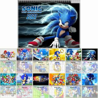 Sega Sonic The Hedgehog 12 Months Wall Calendar Year 2021