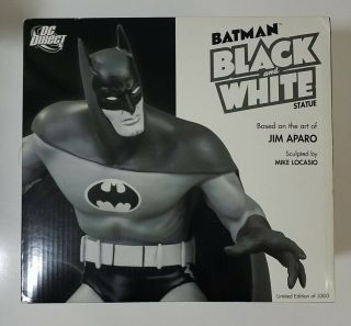 Dc Collectibles Batman Black & White Statue By Jim Aparo Mib