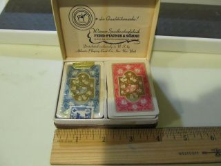 Vintage Miniature Playing Cards Wiener Spielkartenfabrik Ferd.  Piatnik & Sohne