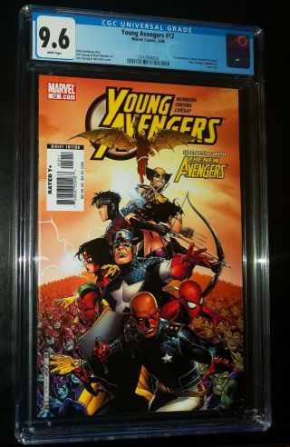 Young Avengers 12 2006 Marvel Comics Cgc 9.  6 Nm,  White Pages