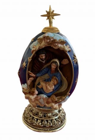 House Of Faberge " The Nativity " Life Of Christ Egg Numbered Limited Edition S1