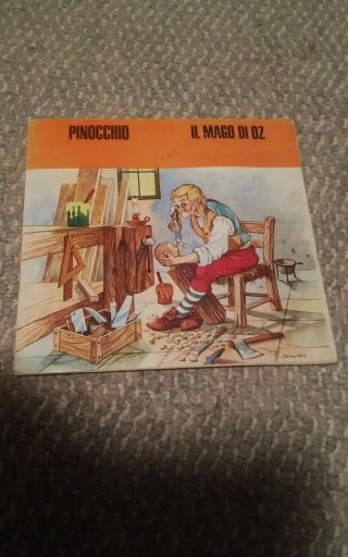 Vtg Italian Pinocchio Wizard Of Oz Book Il Mago Di Oz 1964 Ediz Malipiero