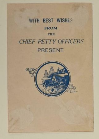 1929 WELCOME PARTY MENU US NAVY ASIATIC FLEET POPS BEACH CAFE CHEFOO CHINA 3