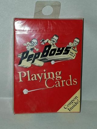 Vintage Pep Boys Manny,  Moe & Jack Deck Of Playing Cards